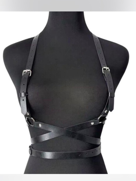 Full Body Black Harness Set New main image 8